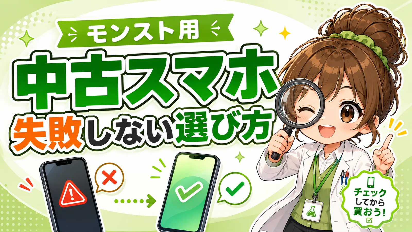 モンスト用中古スマホで失敗しない選び方のアイキャッチ画像