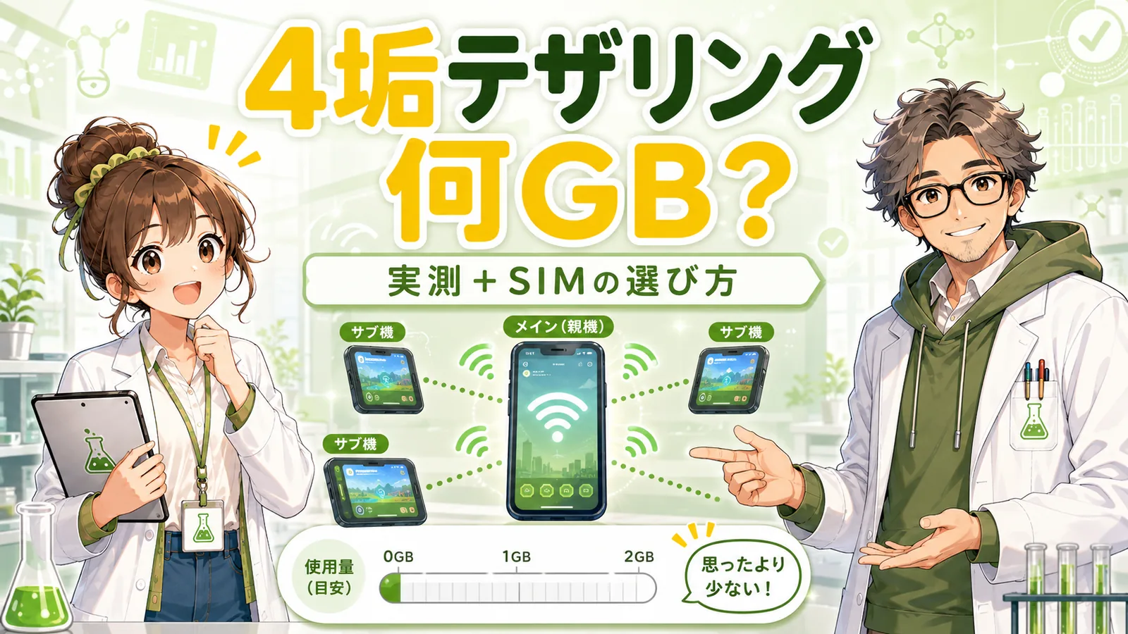 モンスト4垢をテザリングで使った通信量実測とSIMの選び方